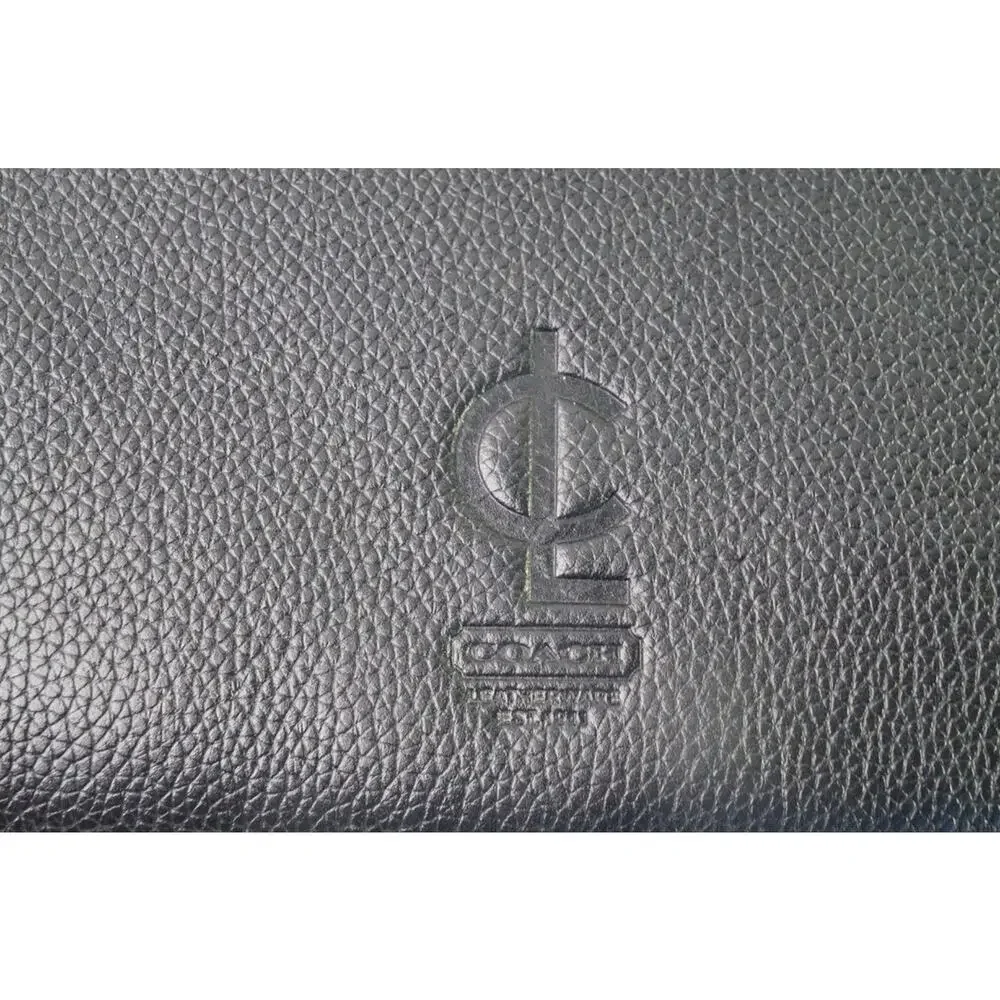 Vintage Coach 5152 Black Pebbled Leather Briefcase Laptop Portfolio Bag CLC